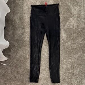 SPANX Black Leggings with Red Tag